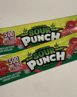 Medicated Sour Punch Straws 500MG